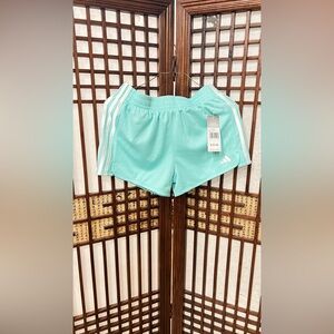 Adidas Girl’s Light Blue Athletic Shorts